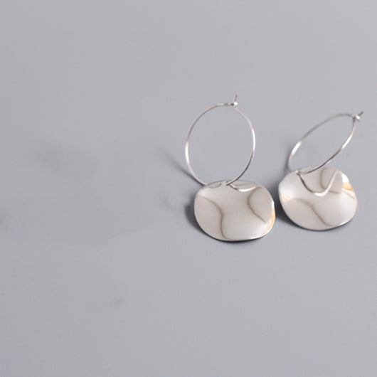 Aretes de Plata 925 con Textura de Onda Irregular - Image 13