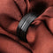 Anillo de Acero Titanio Negro Intenso