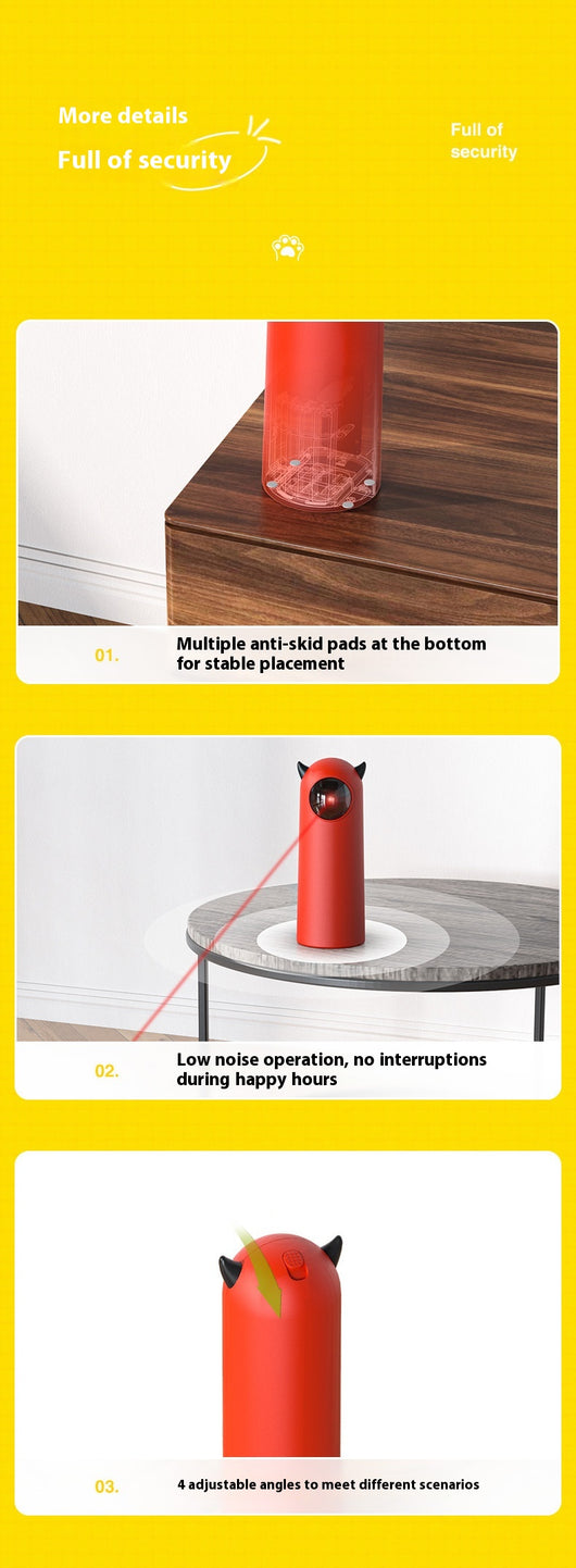 Juguete Interactivo para Gatos con Láser Infrarrojo Automático - Image 10