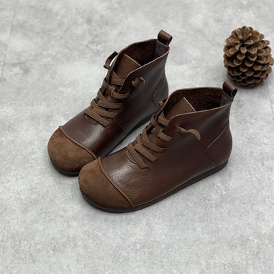 Botas Martin de Cuero Vintage con Forro Cálido y Suela Suave - Image 12