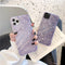 Funda de Silicona con Patrón de Concha Púrpura