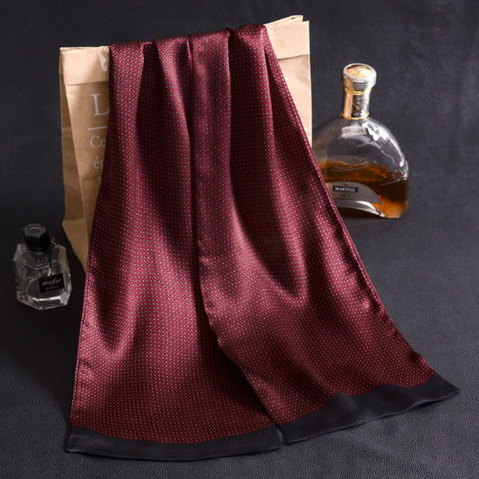Bufanda Larga de Seda Doble Capa para Hombre - Elegancia y Confort - Image 117
