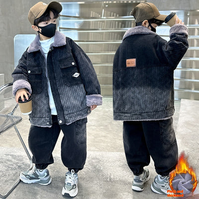 Conjunto de Abrigo Grueso para Niños - Otoño e Invierno - Image 10