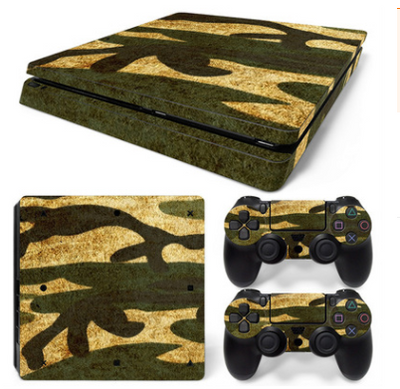 Hot pink and black leopard print skin set for PS4 Slim console and two controllers. - Image 3