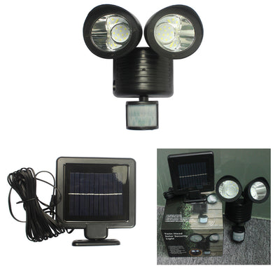 Lámpara Solar Doble con Sensor de Movimiento 22 LED - Iluminación Inteligente para Exteriores - Image 3