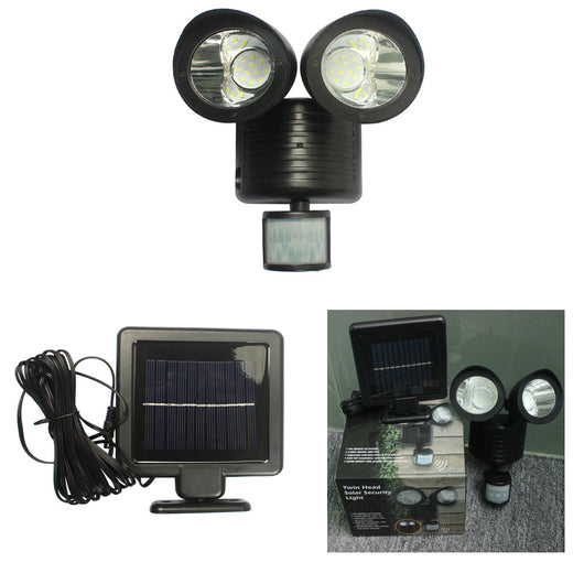 Lámpara Solar Doble con Sensor de Movimiento 22 LED - Iluminación Inteligente para Exteriores - Image 3