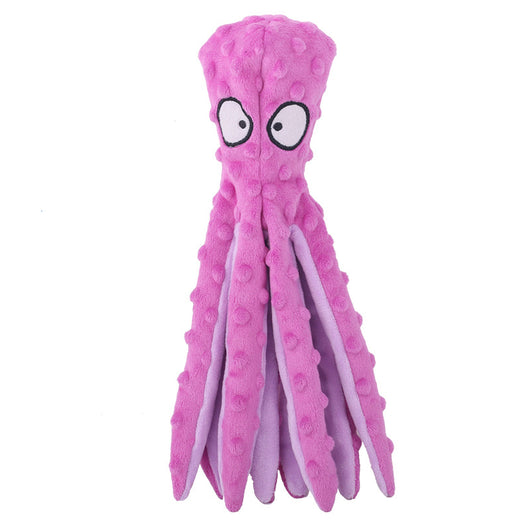 Juguete Pulpo Chirriante sin Relleno para Perros - Juguete Crujiente Interactivo para Cachorros - Image 12