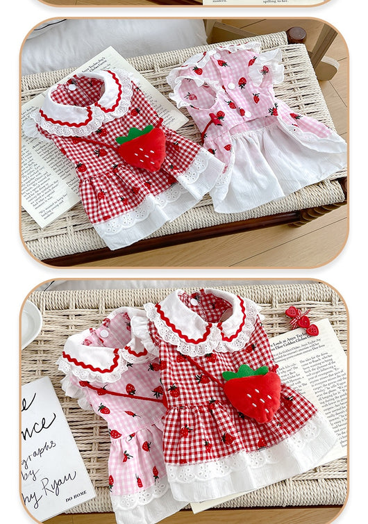 Vestido Fresa para Mascotas - Ropa Adorable para Perros - Image 11