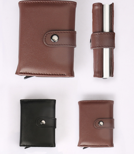 Billetera Antimagnética de Aluminio con Protección RFID y Portamonedas - Image 4