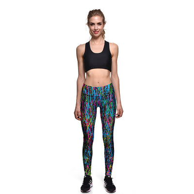 Leggings Estampado Graffiti Digital Cintura Alta 7/8 - Image 3