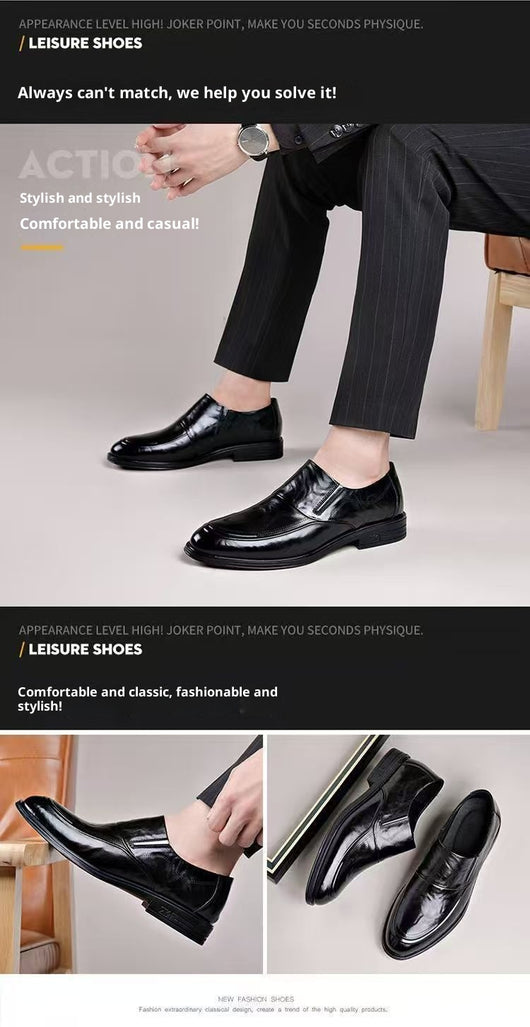 Zapatos de Cuero Suave para Novio - Mocasines Elegantes Punta Fina Suela Flexible - Image 7