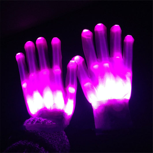 Par de Guantes Esqueleto LED Brillantes - Accesorios Chic para Halloween y Navidad - Image 7