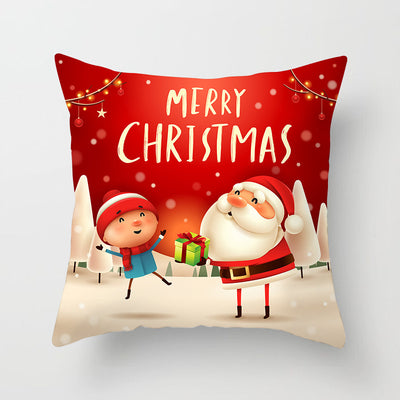 Funda de Almohada Navideña con Diseño de Muñeco de Nieve - Image 37