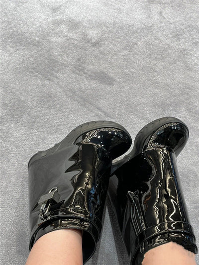 Botas Oversized de Felpa para Mujer - Largo Medio - Image 12