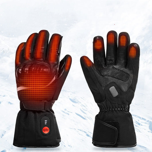 Guantes de Motociclista Térmicos de Cuero Premium con Calefacción Eléctrica - Image 4