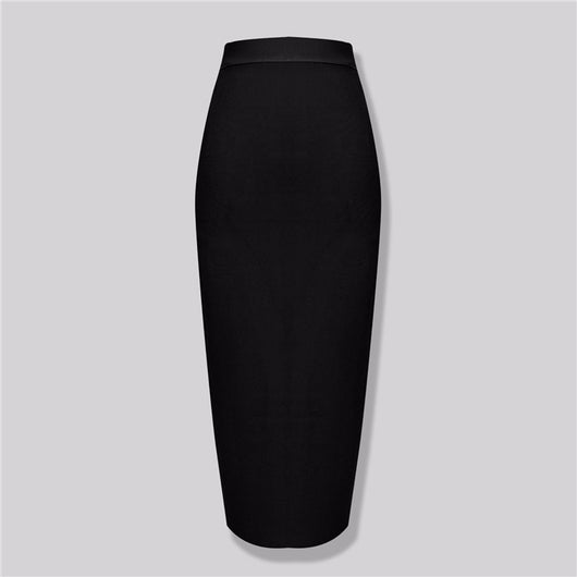 Falda Bandage Elegante de Cintura Alta con Elástico Ajustado - Image 3