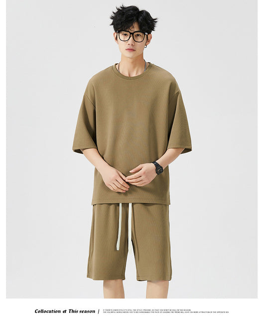 Conjunto Deportivo Hombre Verano Seda Helada Ligero Cómodo - Image 24