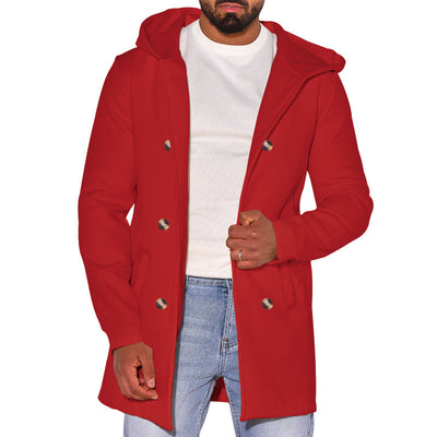 Abrigo de Lana Tipo Trench para Hombre - Image 8