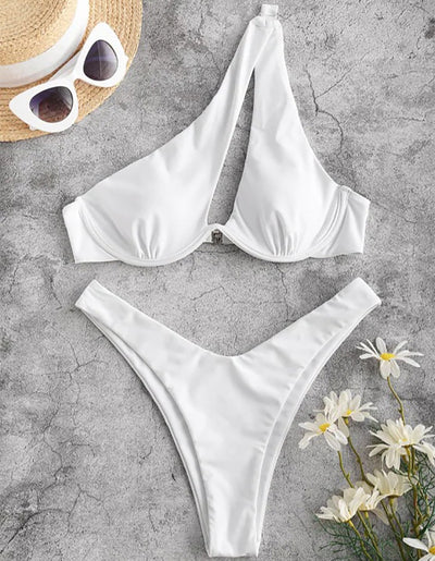 Traje de Baño Termal Bicolor Europeo para Damas - Image 3
