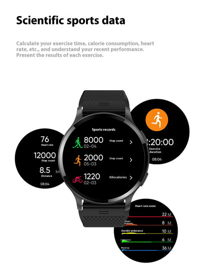 Reloj Inteligente LW77 con Llamadas por Bluetooth, Monitor de Frecuencia Cardíaca y Oxígeno - Image 19