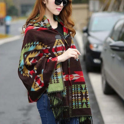 Capa Bohemia Retro con Cierre de Cuerno - Estilo Étnico para Otoño e Invierno - Image 5