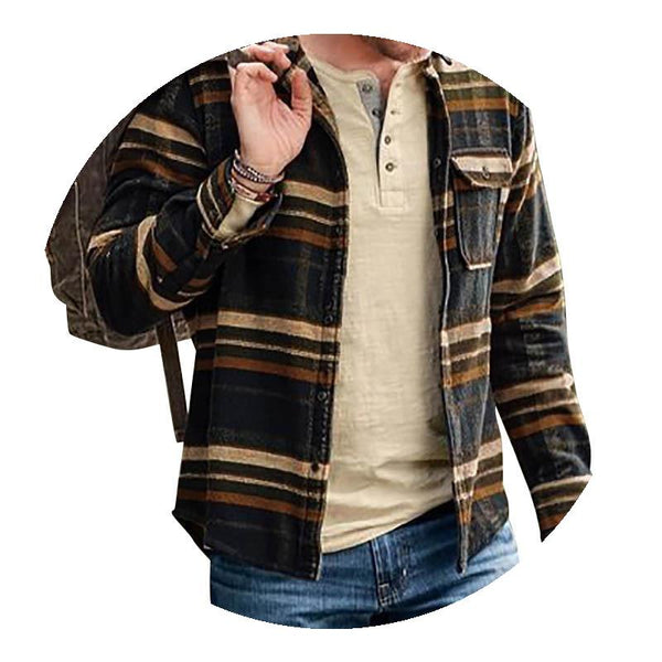 Camisa Manga Larga Han Chao Estilo Joven para Hombre