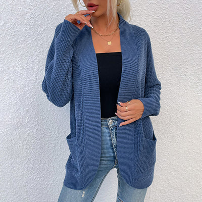 Suéter Tejido para Mujer con Bolsillos Curvos y Dobladillo Elegante - Image 14