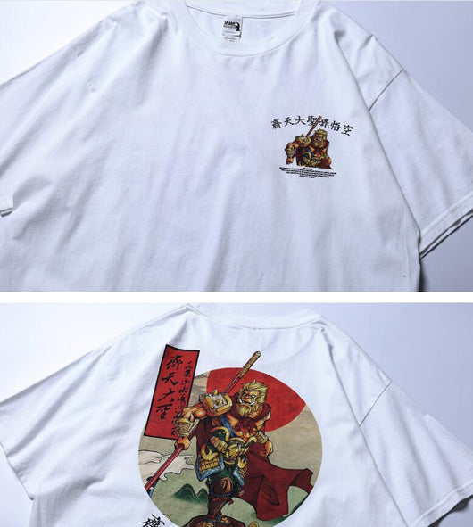 Camiseta Hip Hop Estampada de Manga Corta Unisex - Image 13