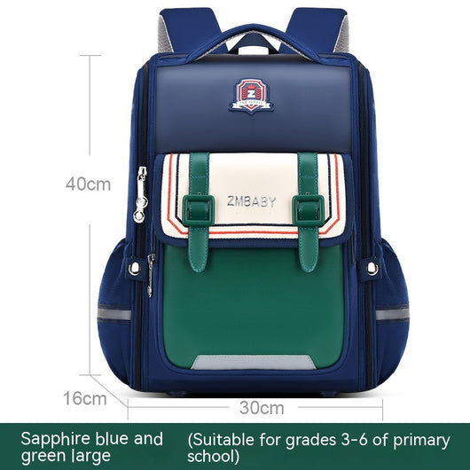 Mochila Escolar Infantil Ligera con Protección de Columna Abierta - Image 2