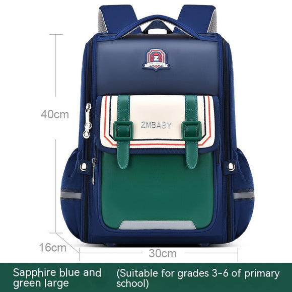 Mochila Escolar Infantil Ligera con Protección de Columna Abierta
