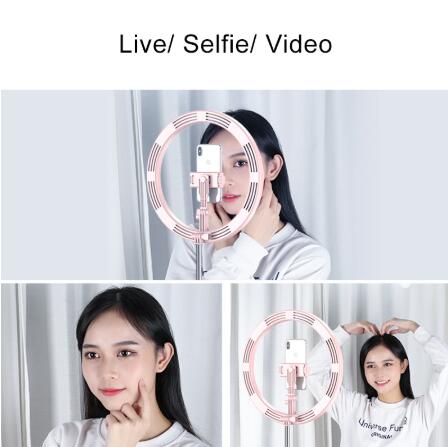 Aro de Luz LED Portátil para Selfies, Vlogs y Transmisiones en Vivo - Image 2
