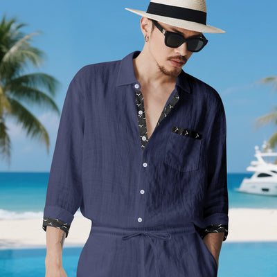 Conjunto de Lino para Hombre: Camisa y Pantalón - Image 36