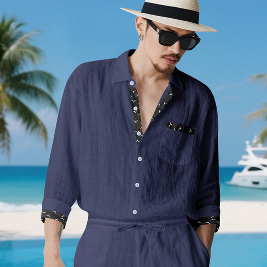 Conjunto de Lino para Hombre: Camisa y Pantalón - Image 36