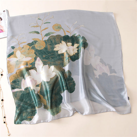 Pañuelo de Seda de Loto para Mujer - Colección Primavera Verano - Image 2