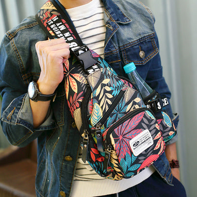 Bolsa Pecho Estampado Hoja de Arce