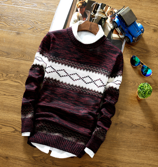 Suéter de Cuello Redondo para Hombre - Pullover Trendy Estudiante - Image 10