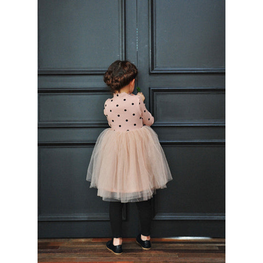 Vestido Infantil Coreano de Manga Larga para Niñas - Otoño e Invierno - Image 4