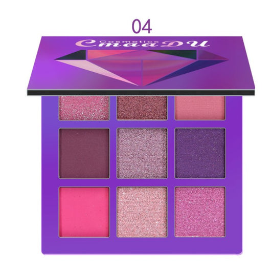 Paleta de 9 Sombras Diamantadas con Brillo Intenso - Image 9