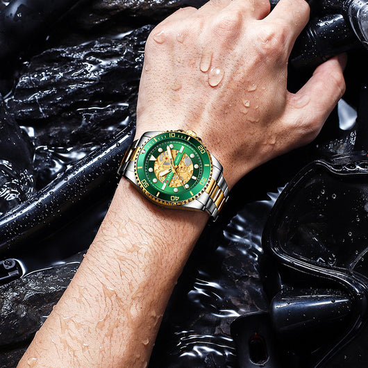 Reloj Empresarial para Hombre Resistente al Agua con Esfera Redonda - Image 22
