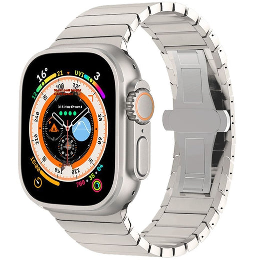 Correa de Reloj Metal Acero Inoxidable con Cierre Mariposa