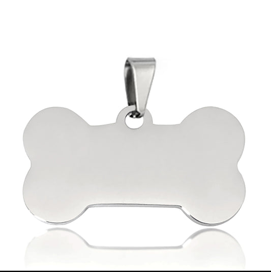 Placa de Identificación para Mascotas en Acero Inoxidable Titanio - Image 2