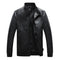 Chaqueta de Cuero PU Lavado para Hombre - Primavera y Otoño