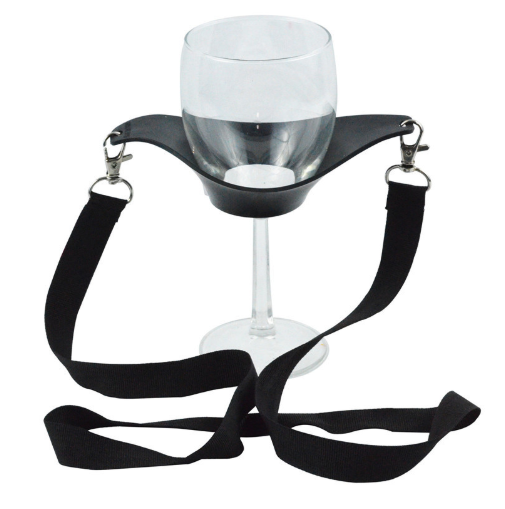 Soporte Ajustable para Copa de Vino - Porta Copas Portátil Negro - Image 3