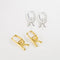Aretes Letra R Plata 925 Estilo Fashion