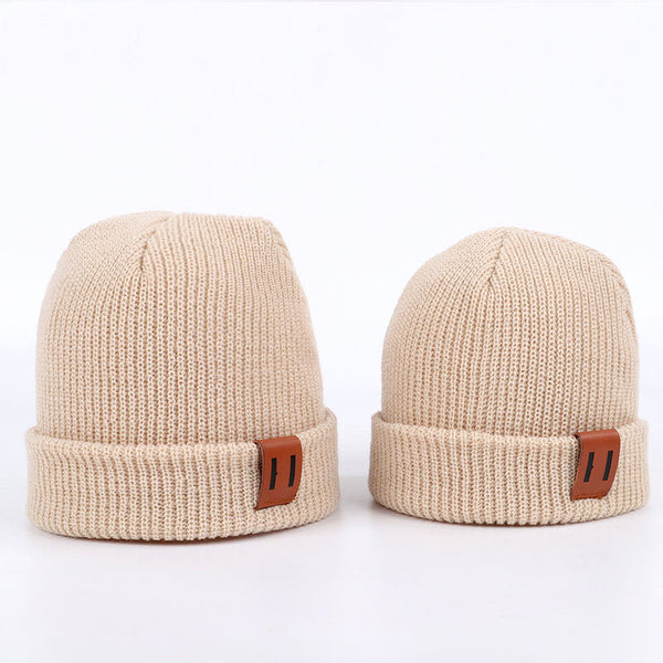 Gorro Térmico de Cuero para Bebé - Protección Cálida en Colores Sólidos