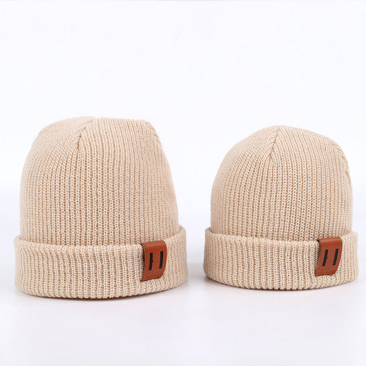 Gorro Térmico de Cuero para Bebé - Protección Cálida en Colores Sólidos
