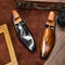 Zapatos Ejecutivos de Cuero Gamuza con Fleco - Estilo Británico para Hombre
