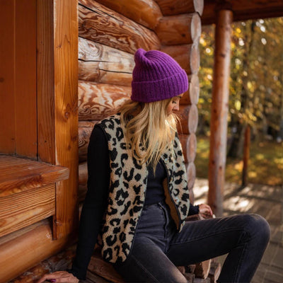 Chaleco de Pelo de Leopardo Elegante para Mujer - Image 2