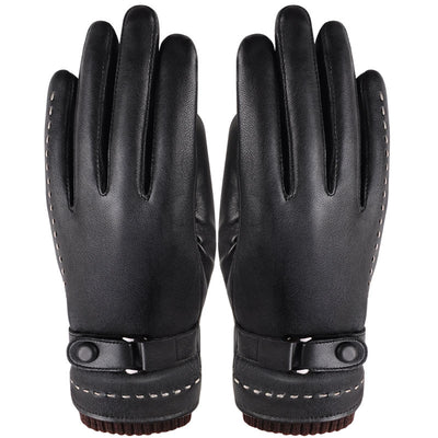 Guantes de Ciclismo Impermeables de Piel de Oveja Lavada con Pantalla Táctil - Image 4