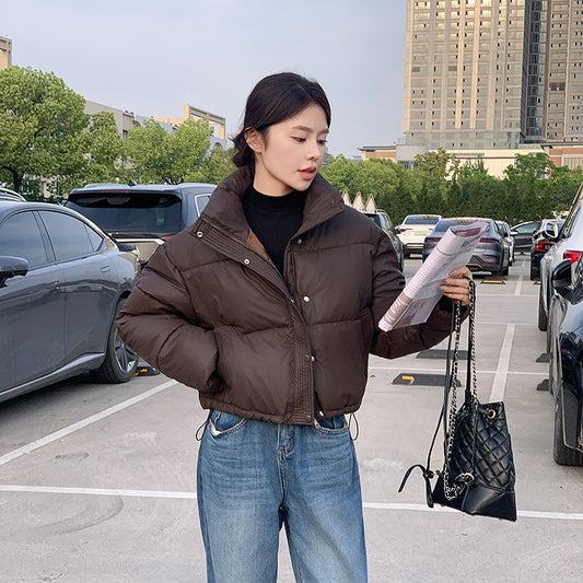 Chaqueta Corta para Mujer con Cuello Alto - Diseño Petite